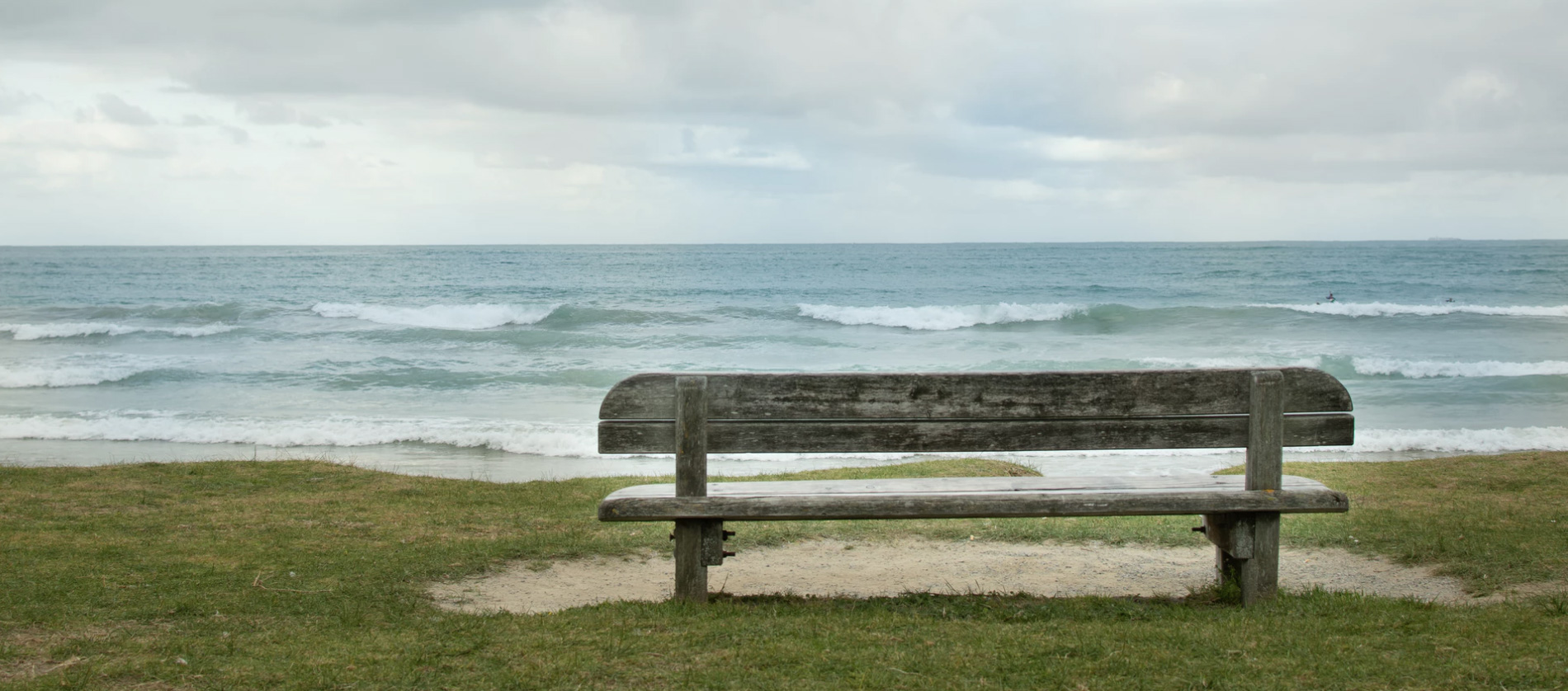 A bench on a seaside