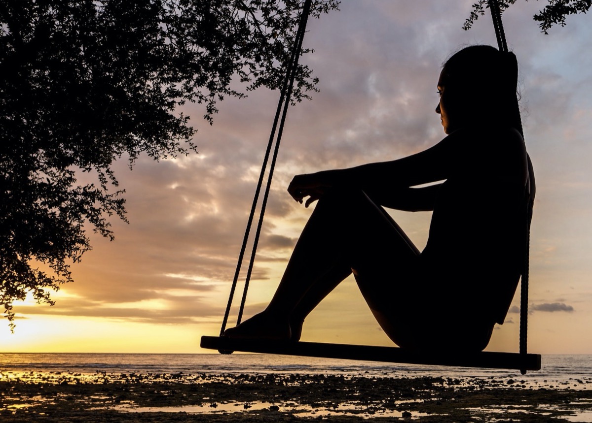 Sitting on swing in nature. Image - Pexels: Pixabay